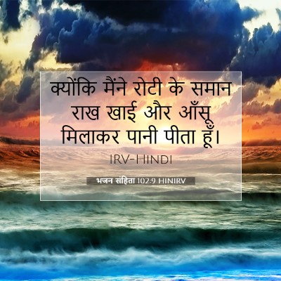 भजन संहिता 102:9 HINIRV बाइबल आयत इमेज