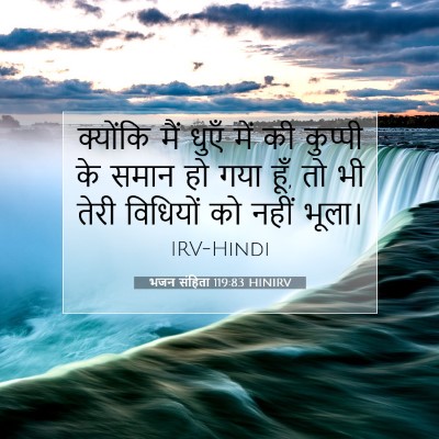 भजन संहिता 119:83 HINIRV बाइबल आयत इमेज