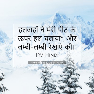 भजन संहिता 129:3 HINIRV बाइबल आयत इमेज