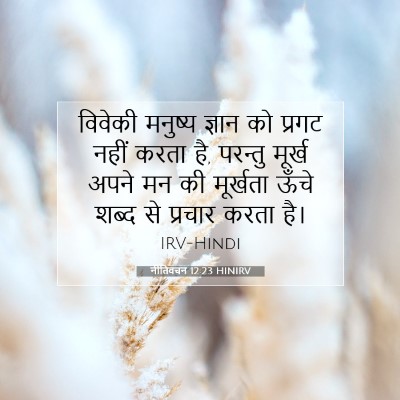 नीतिवचन 12:23 बाइबल आयत की व्याख्या