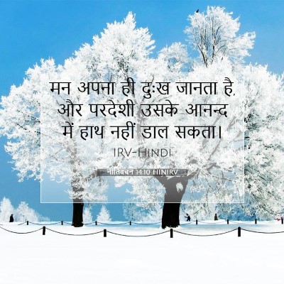 नीतिवचन 14:10 बाइबल आयत की व्याख्या