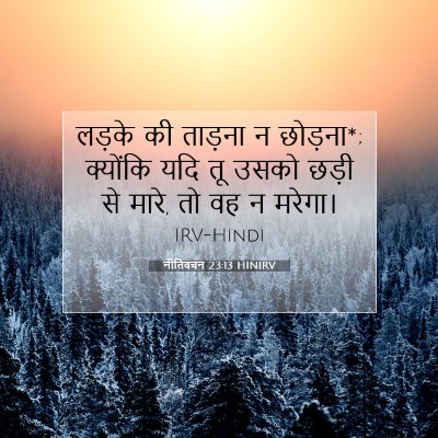नीतिवचन 23:13 बाइबल आयत की व्याख्या