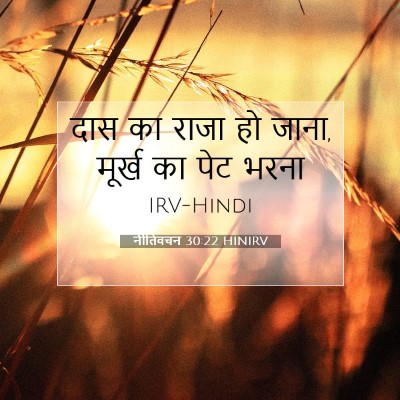 नीतिवचन 30:22 बाइबल आयत की व्याख्या