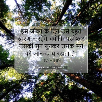 सभोपदेशक 5:20 बाइबल आयत की व्याख्या