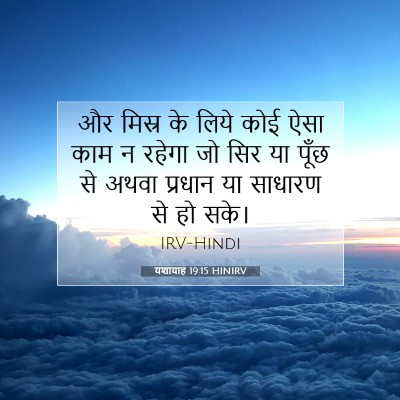 यशायाह 19:15 बाइबल आयत की व्याख्या