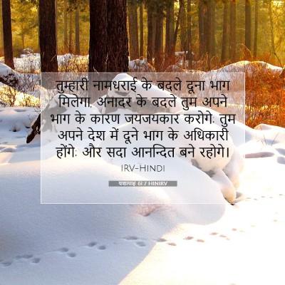 यशायाह 61:7 बाइबल आयत की व्याख्या