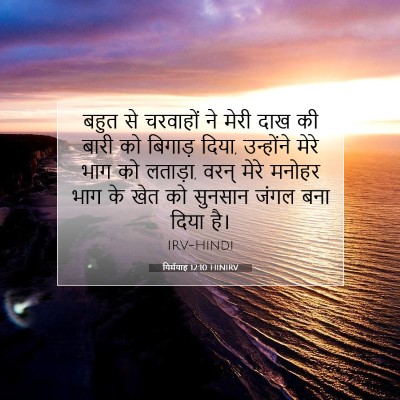 यिर्मयाह 12:10 HINIRV बाइबल आयत इमेज