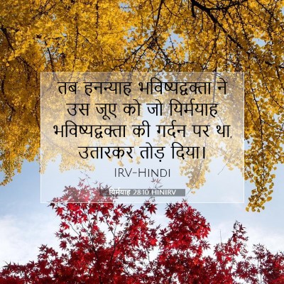 यिर्मयाह 28:10 बाइबल आयत की व्याख्या