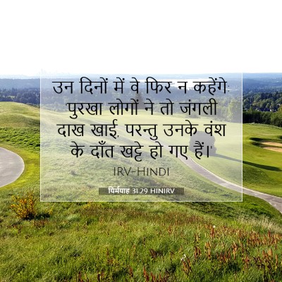 यिर्मयाह 31:29 बाइबल आयत की व्याख्या