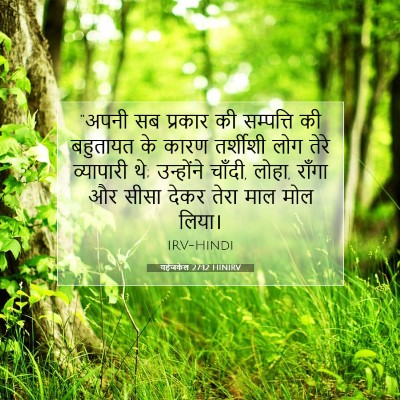 यहेजकेल 27:12 HINIRV बाइबल आयत इमेज