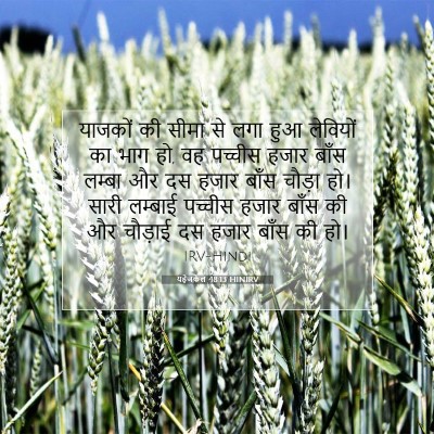 यहेजकेल 48:13 बाइबल आयत की व्याख्या