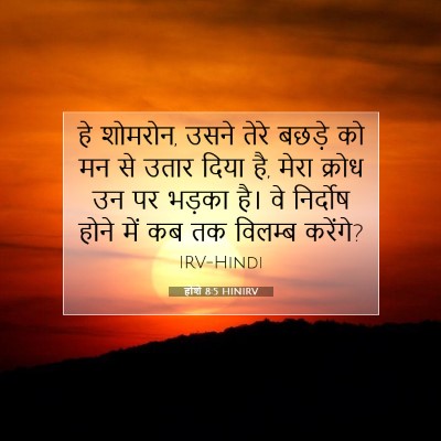 होशे 8:5 बाइबल आयत की व्याख्या
