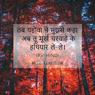 जकर्याह 11:15 HINIRV बाइबल आयत इमेज