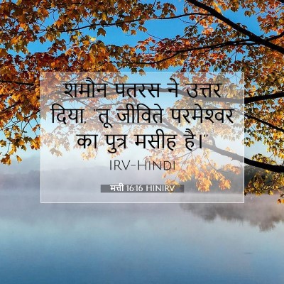 मत्ती 16:16 HINIRV बाइबल आयत इमेज