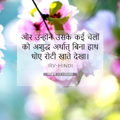 मरकुस 7:2 HINIRV बाइबल आयत इमेज