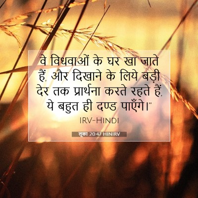 लूका 20:47 HINIRV बाइबल आयत इमेज