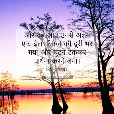 लूका 22:41 HINIRV बाइबल आयत इमेज