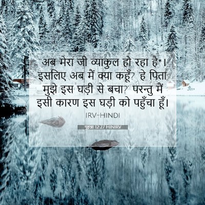 यूहन्ना 12:27 HINIRV बाइबल आयत इमेज