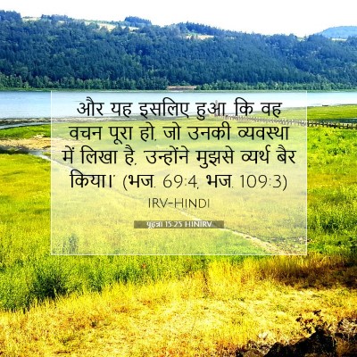 यूहन्ना 15:25 बाइबल आयत की व्याख्या