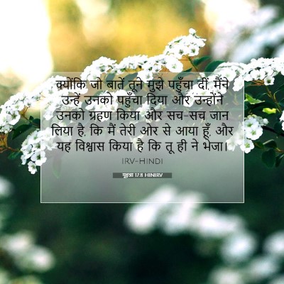 यूहन्ना 17:8 बाइबल आयत की व्याख्या