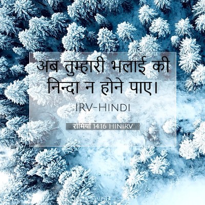 रोमियों 14:16 बाइबल आयत की व्याख्या